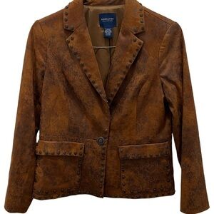 Doncaster Women’s Rustic One button Studded Coat Size 8P